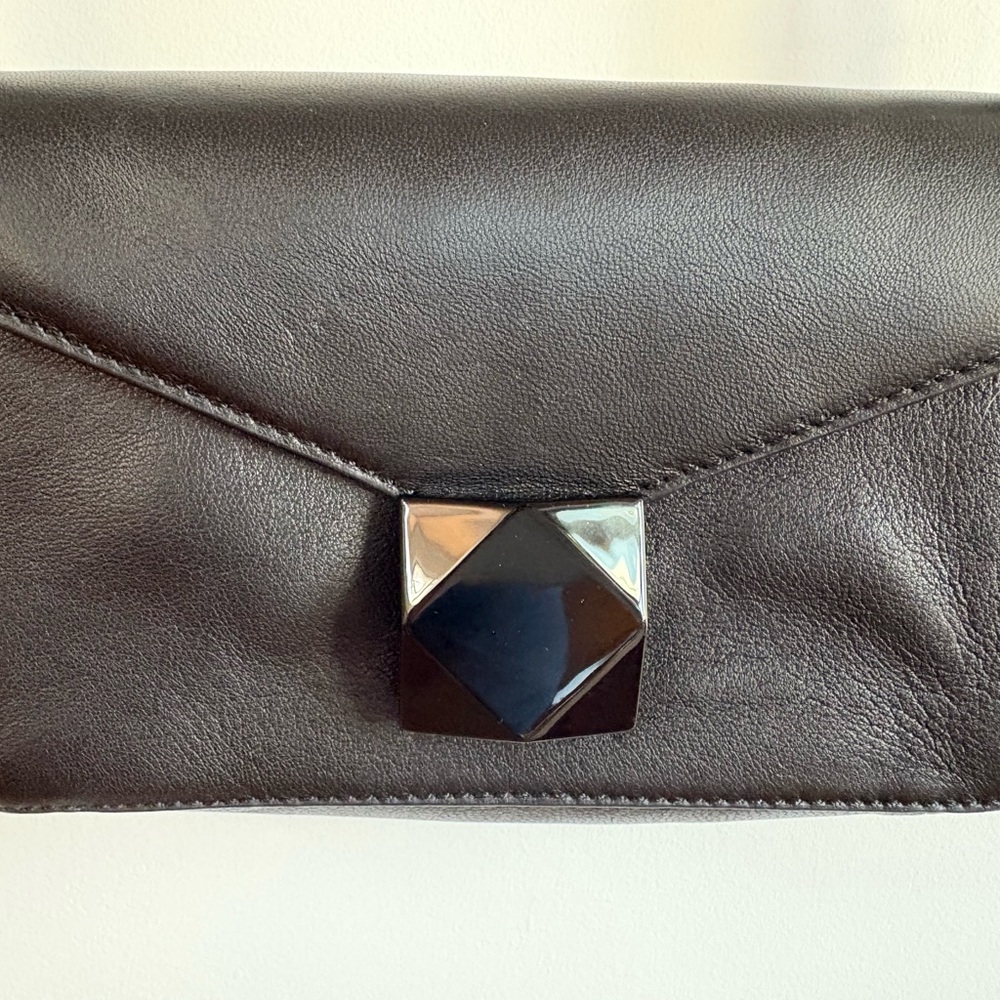 Vince Camuto Black Leather Shoulder Bag